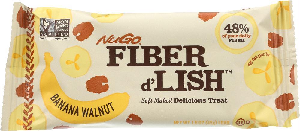 Fiber D'lish: Banana Walnut Bar, 1.6 Oz