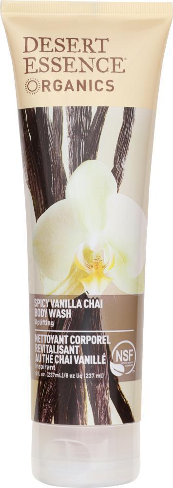 Desert Essence: Body Wash Vanilla Chai, 8 Fl Oz