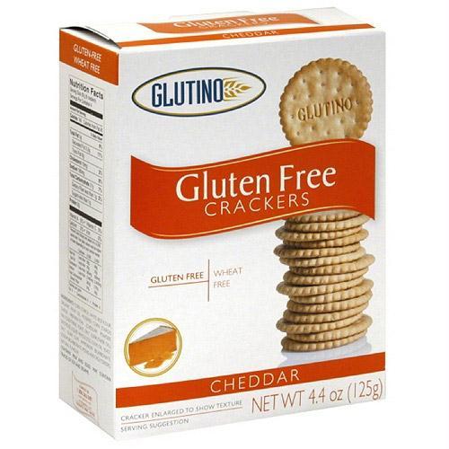 Glutino: Gluten Free Crackers Cheddar, 4.4 Oz