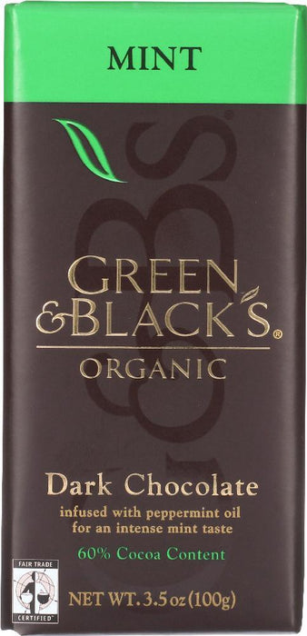 Green & Black's: Organic Dark Chocolate Mint, 3.5 Oz