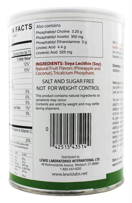 Lewis Labs: Lecithin From Lewis Labs, 16 Oz