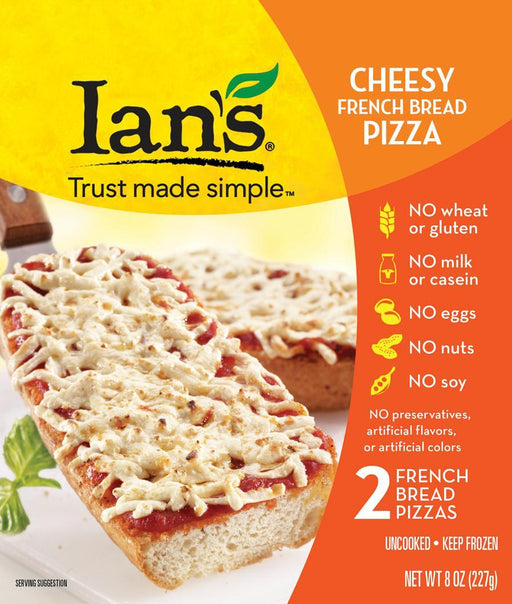 Ian's Natural Foods: Gluten Free Cheesy French Bread Pizza, 8 Oz