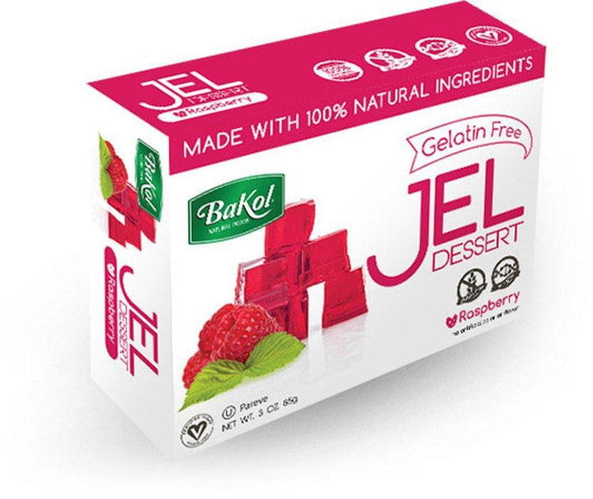 Bakol: 100% Natural Jel Dessert Raspberry, 3 Oz