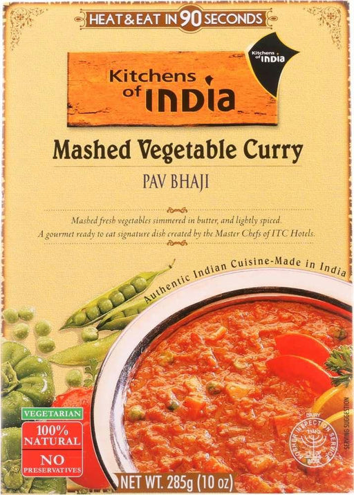 Kitchens Of India: Mashed Vegetable Curry Pav Bhaji, 10 Oz