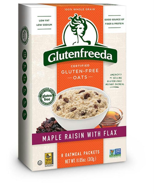 Glutenfreeda: Instant Oatmeal Maple Raisin With Flax, 11.05 Oz