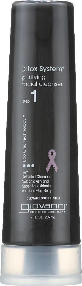 Giovanni Cosmetics: D:tox System Purifying Facial Cleanser Step 1, 7 Oz