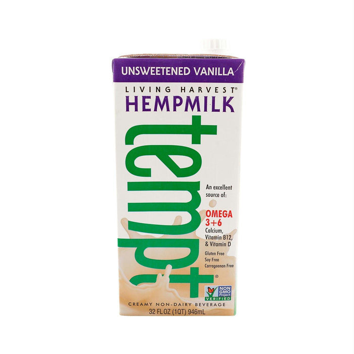 Living Harvest: Tempt Hempmilk Unsweetened Creamy Non-dairy Beverage Vanilla, 32 Oz