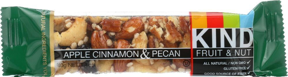 Kind: Fruit And Nut Bar Apple Cinnamon And Pecan, 1.4 Oz