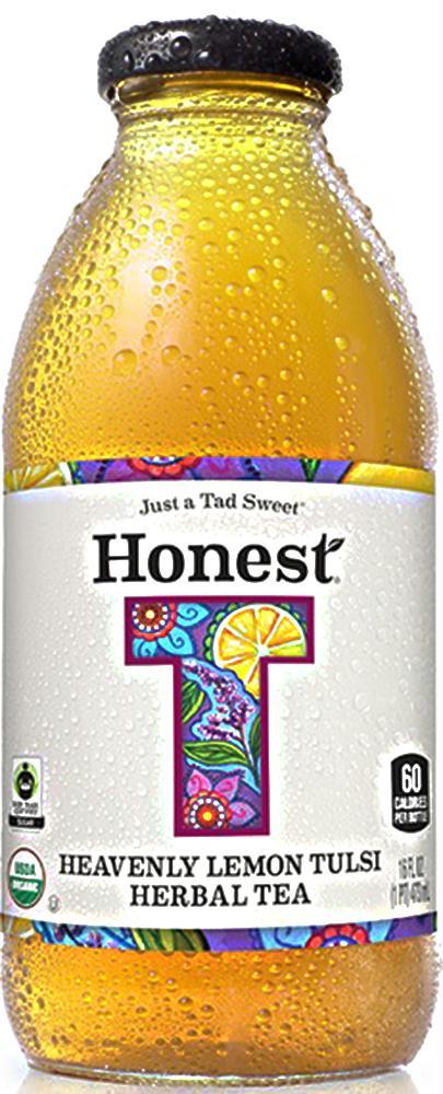 Honest Tea: Heavenly Lemon Tulsi Herbal Tea, 16 Oz