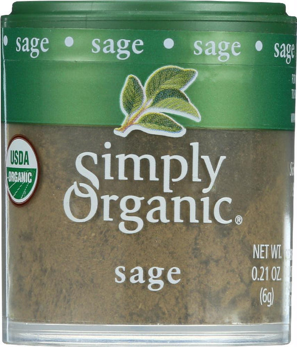 Simply Organic: Mini Sage Ground, .21 Oz