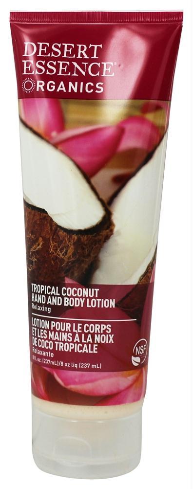 Desert Essence: Organics Hand And Body Lotion Tropical Coconut, 8 Oz