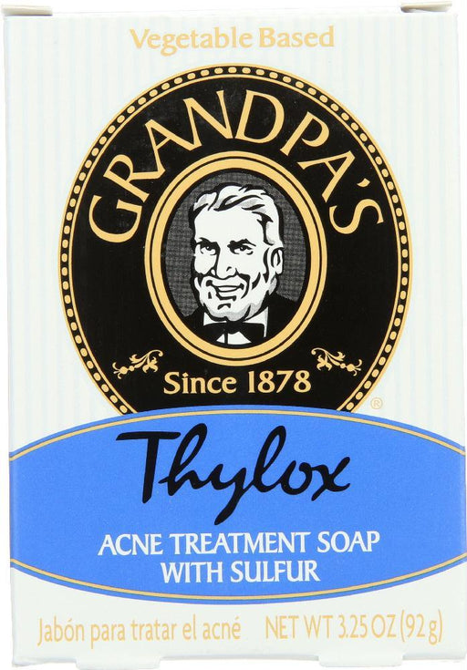 Grandpa's: Bar Soap Thylox Acne Treatment With Sulfur, 3.25 Oz