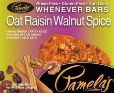 Pamela's: Whenever Bars Oat Raisin Walnut Spice Gluten Free, 7.05 Oz