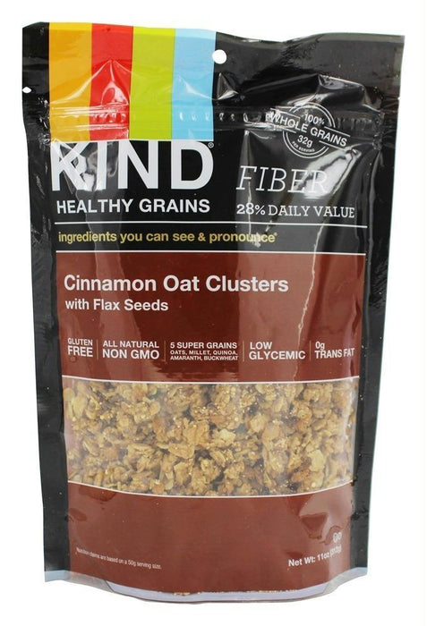 Kind: Healthy Grains Cinnamon Oat Clusters With Flax Seeds, 11 Oz