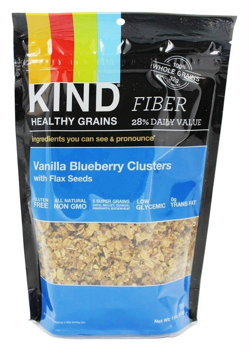 Kind: Healthy Grains Clusters Vanilla Blueberry With Flax Seeds, 11 Oz