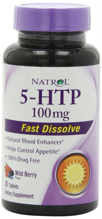 Natrol: 5-htp Wild Berry Flavor 100 Mg, 30 Tablets