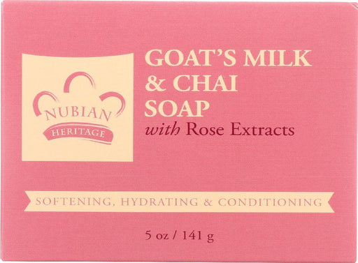 Nubian Heritage: Goat's Milk & Chai Soap, 5 Oz