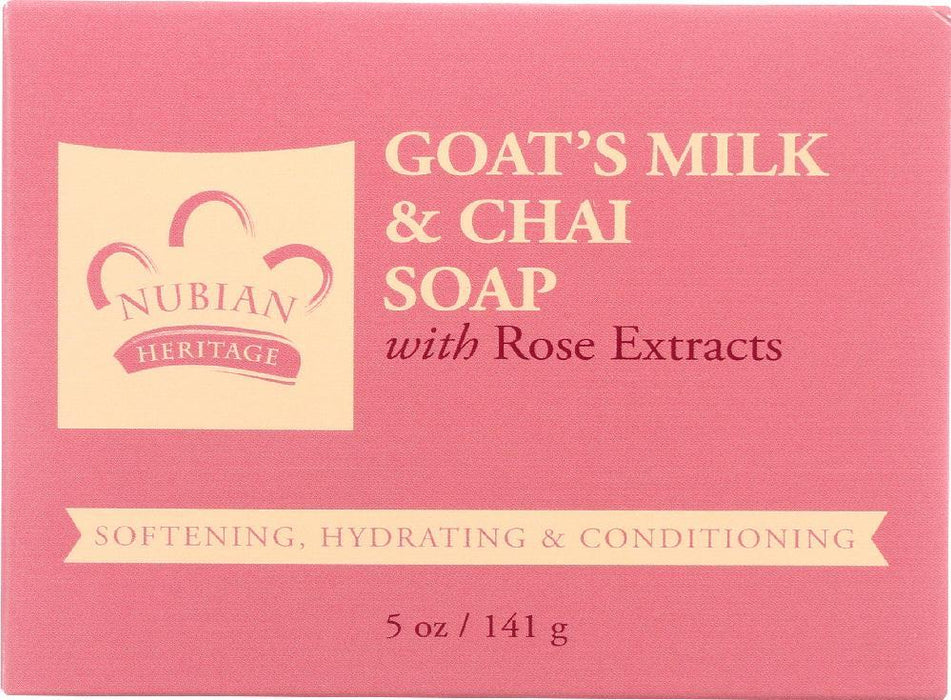 Nubian Heritage: Goat's Milk & Chai Soap, 5 Oz