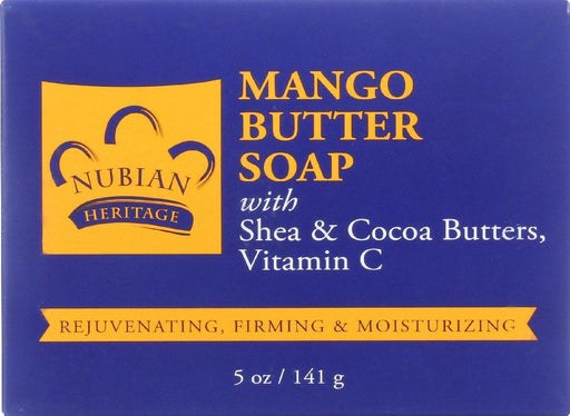 Nubian Heritage: Bar Soap Mango Butter With Shea And Cocoa Butters And Vitamin C, 5 Oz