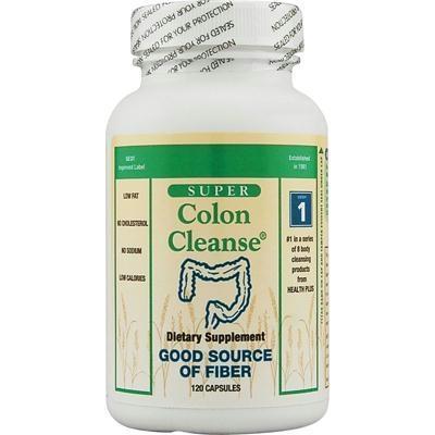 Health Plus: Super Colon Cleanse 500 Mg, 120 Capsules