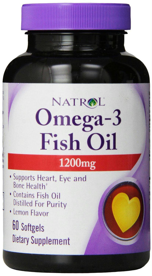 Natrol: Omega 3 Fish Oil 1200 Mg, 60 Softgels