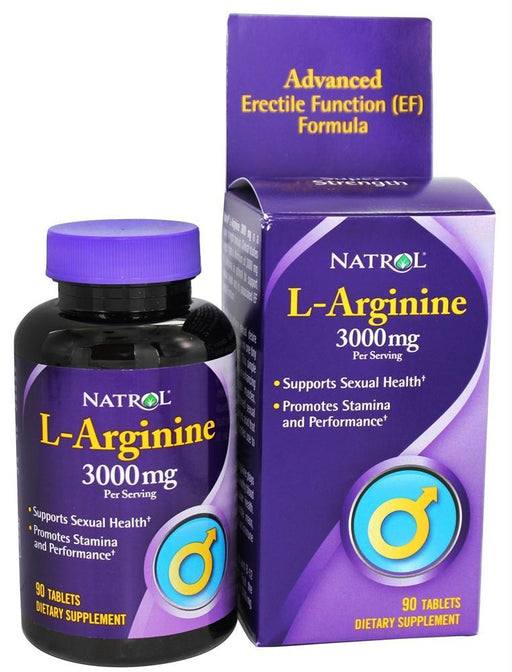 Natrol: L-arginine 3000 Mg, 90 Tablets