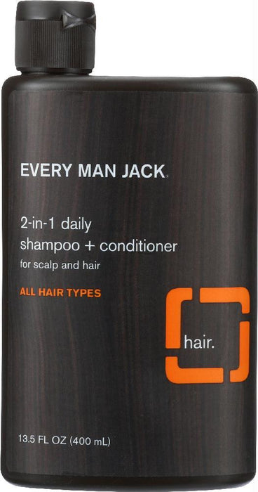 Every Man Jack: 2-in-1 Daily Shampoo + Conditioner, 13.5 Oz