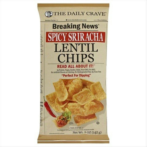 The Daily Crave: Lentil Chips Spicy Sriracha, 5 Oz