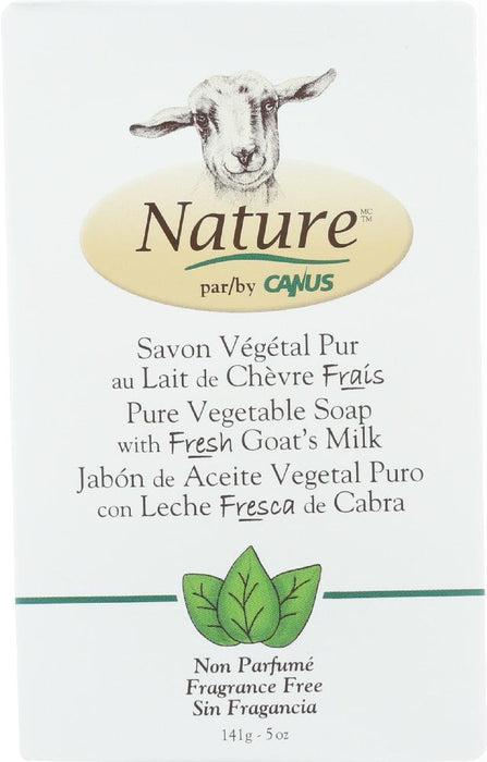 Canus: Goat's Milk Soap Fragrance Free For Sensitive Skin, 5 Oz