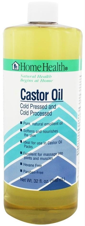 Home Health: Castor Oil Cold Pressed And Cold Processed, 32 Oz