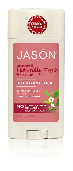 Jason: Deodorant Stick For Women Unscented, 2.5 Oz