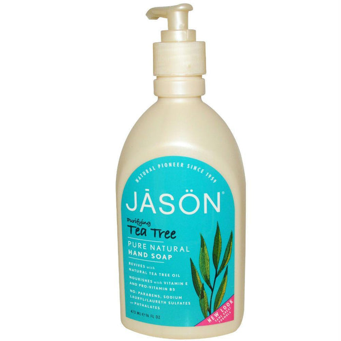 Jason: Hand Soap Purifying Tea Tree, 16 Oz