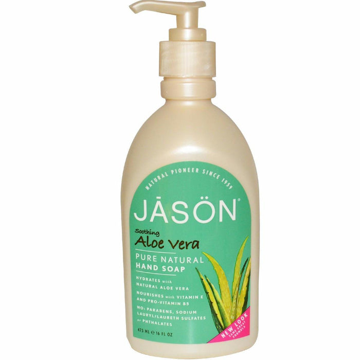 Jason: Hand Soap Soothing Aloe Vera, 16 Oz