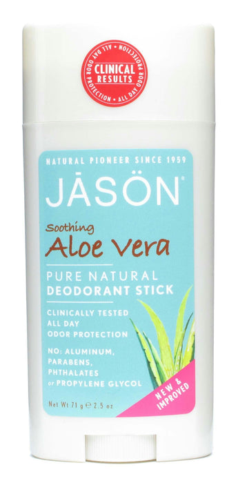 Jason: Deodorant Stick Soothing Aloe Vera, 2.5 Oz