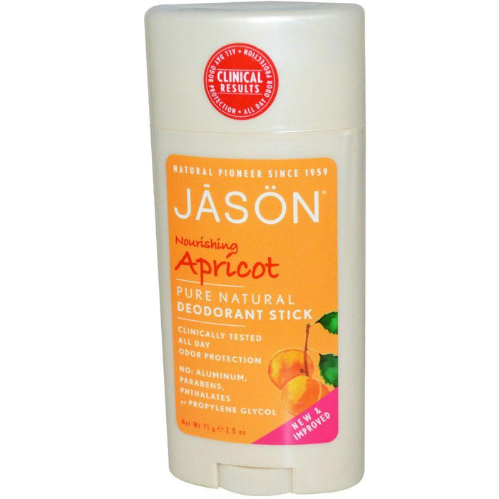 Jason: Deodorant Stick Nourishing Apricot, 2.5 Oz