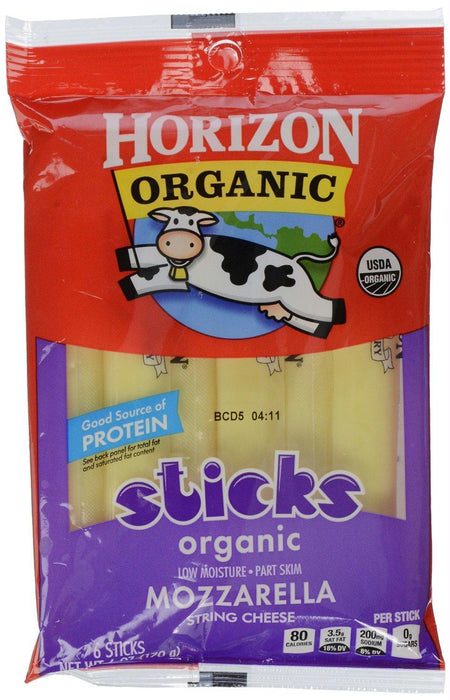 Horizon: Organic Mozzarella String Cheese, 6 Oz