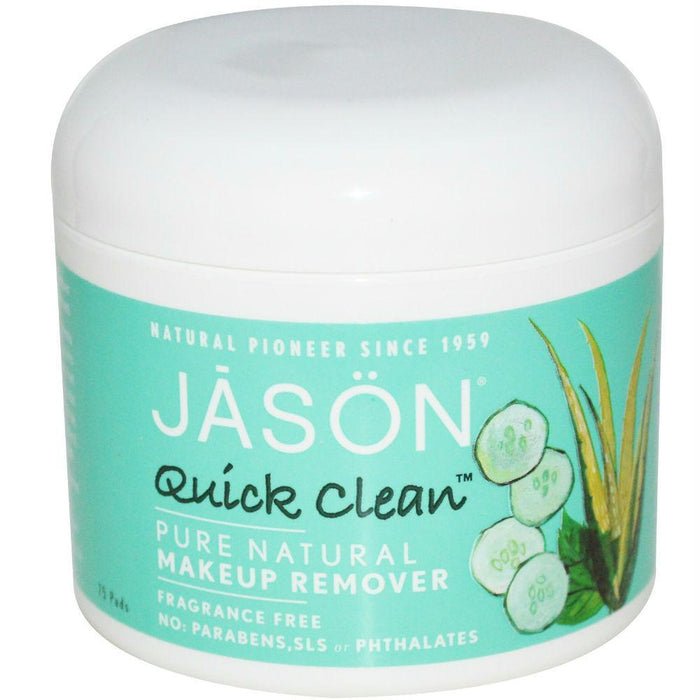 Jason: Quick Clean Makeup Remover Fragrance Free, 75 Pads