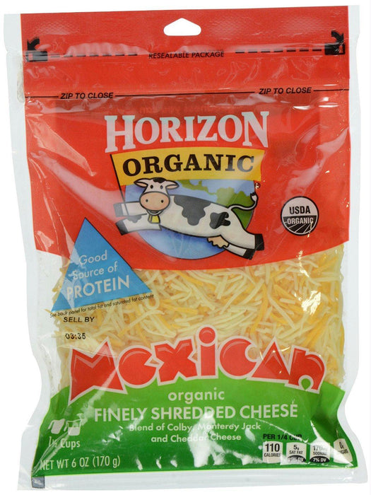 Horizon: Organic Finely Shredded Mexican Cheese, 6 Oz