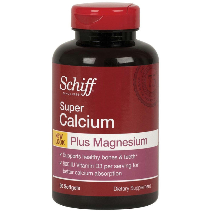 Schiff: Super Calcium Plus Magnesium, 90 Softgels