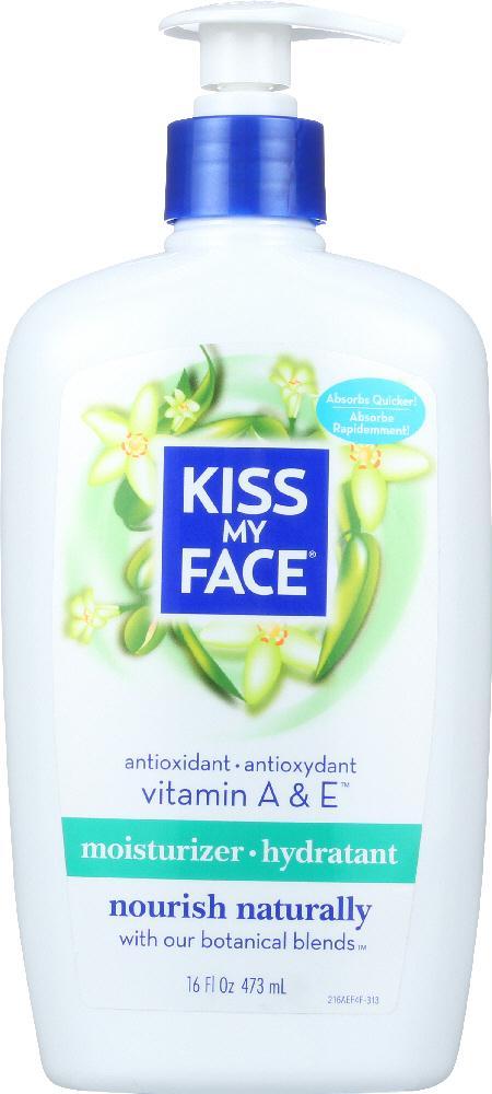 Kiss My Face: Vitamin A & E Moisturizer, 16 Oz