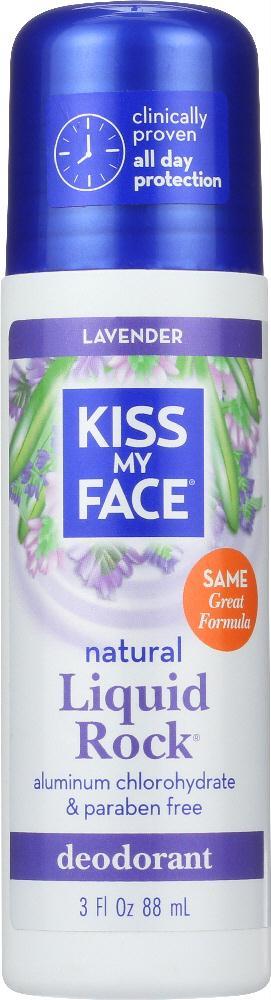 Kiss My Face: Natural Liquid Rock Deodorant Lavender, 3 Oz