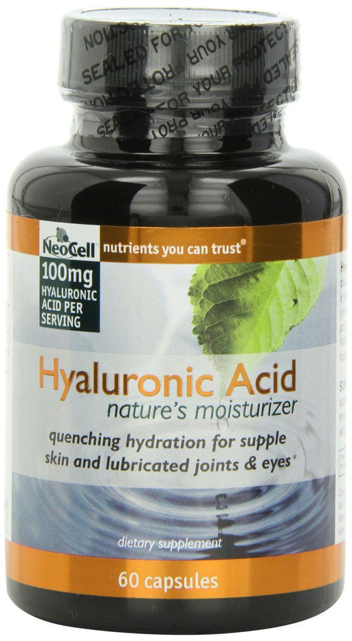 Neocell: Hyaluronic Acid Nature Moisturizer 100 Mg Dietary Supplement, 60 Capsules