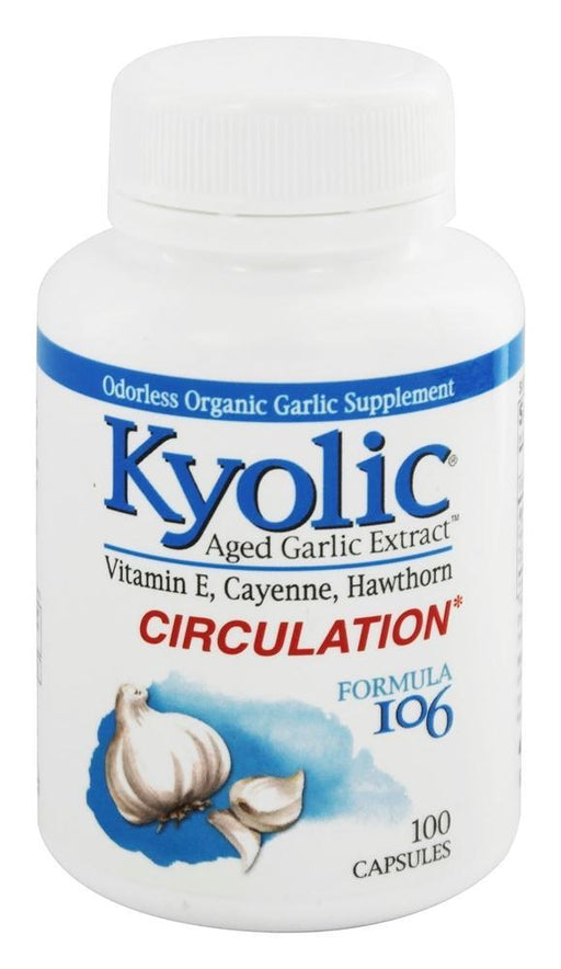 Kyolic: Aged Garlic Extract Circulation Formula 106, 100 Capsules