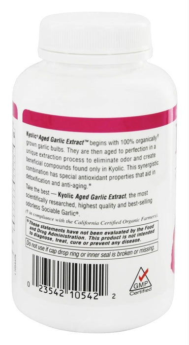 Kyolic: Aged Garlic Extract Detox And Anti-aging Formula 105, 200 Capsules