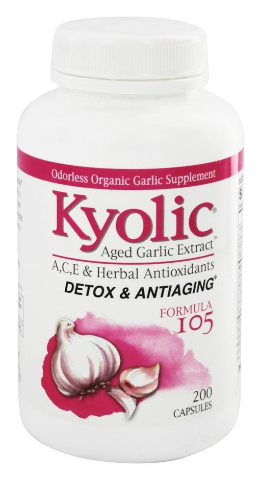 Kyolic: Aged Garlic Extract Detox And Anti-aging Formula 105, 200 Capsules