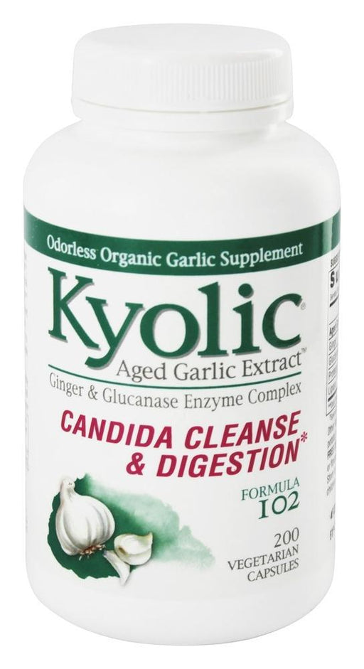 Kyolic: Formula 102 Candida Cleanse And Digestion, 200 Vegetarian Capsules