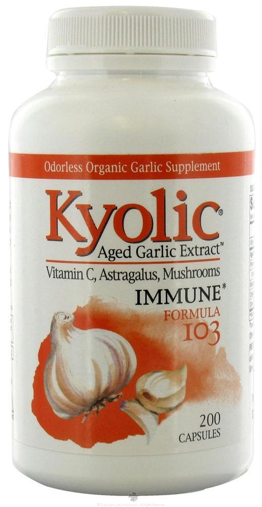 Kyolic: Aged Garlic Extract Immune Formula 103, 200 Capsules