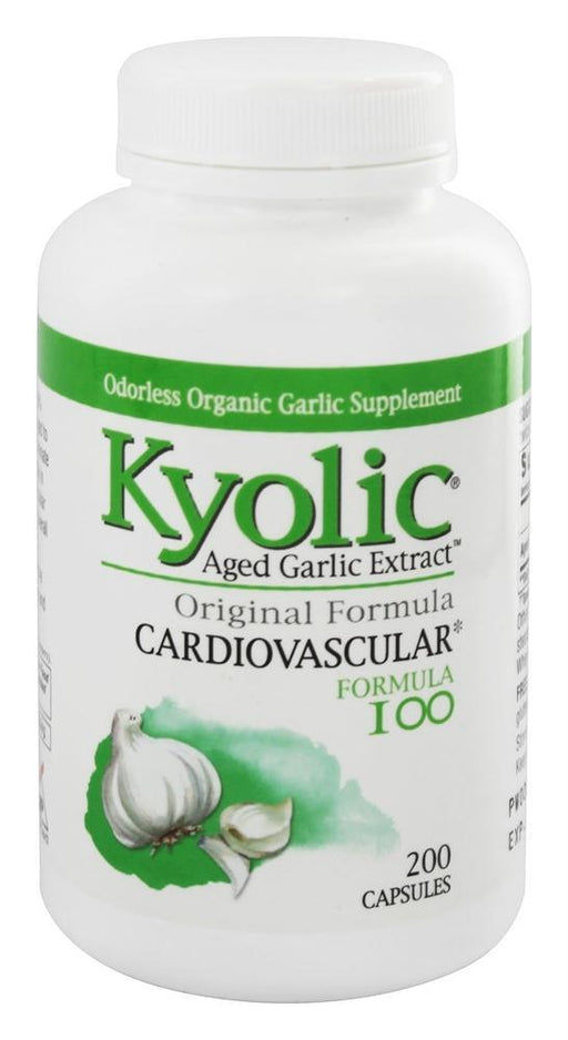 Kyolic: Aged Garlic Extract Cardiovascular Original Formula 100, 200 Capsules