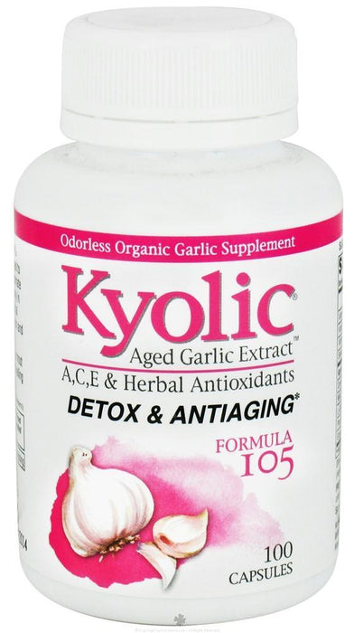 Kyolic: Aged Garlic Extract Detox And Anti-aging Formula 105, 100 Capsules