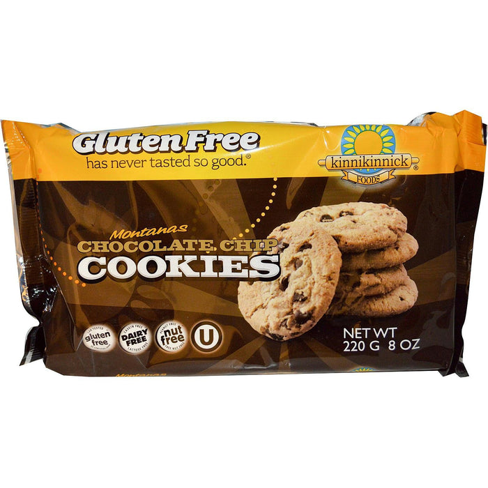 Kinnikinnick: Montanas Chocolate Chip Cookies, 8 Oz